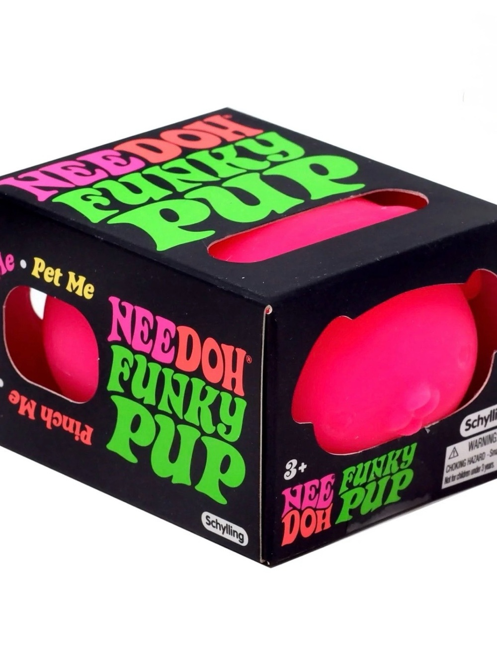 NeeDoh Funky Pup Neon Pink Stress Toy